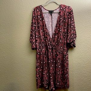 Forever 21 Plus Size Romper Maroon Size 1X